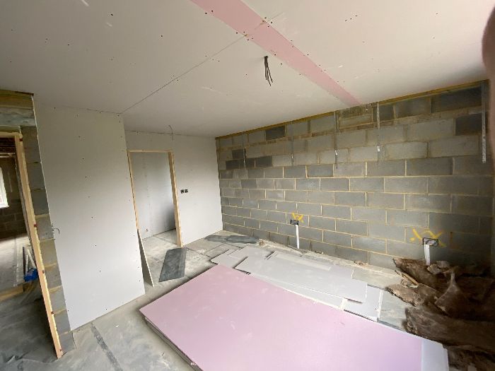 Plasterboard-ceiling